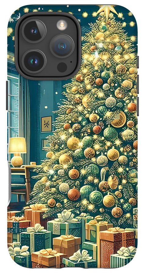 Cozy Christmas Living Room - Phone Case
