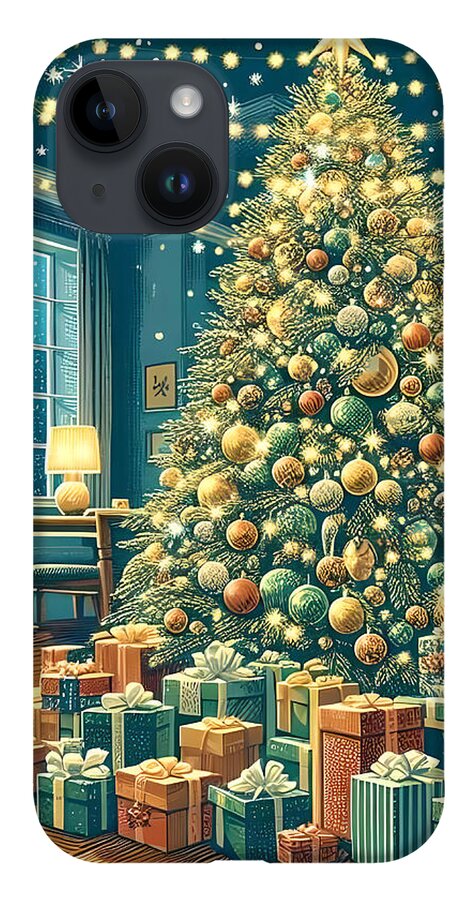 Cozy Christmas Living Room - Phone Case