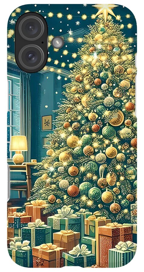 Cozy Christmas Living Room - Phone Case