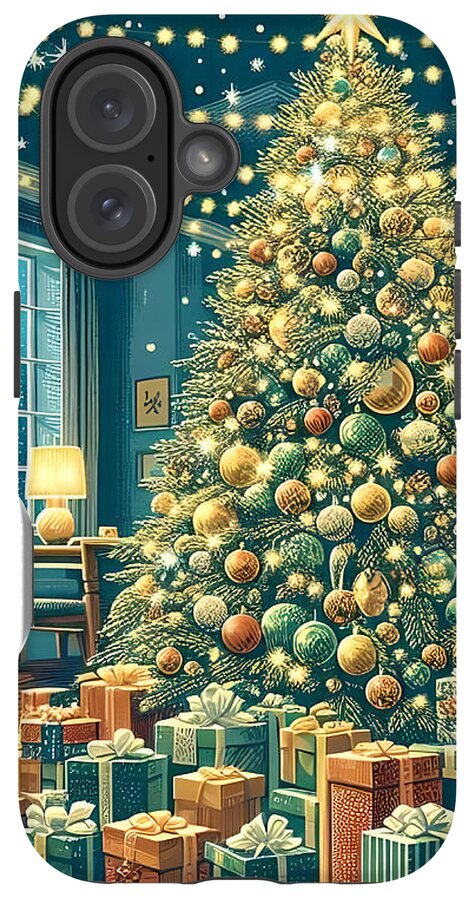 Cozy Christmas Living Room - Phone Case