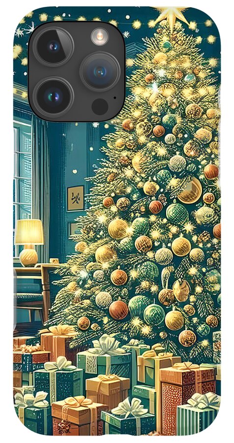 Cozy Christmas Living Room - Phone Case