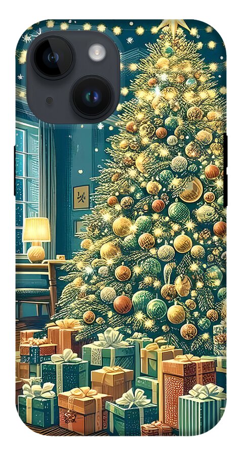 Cozy Christmas Living Room - Phone Case