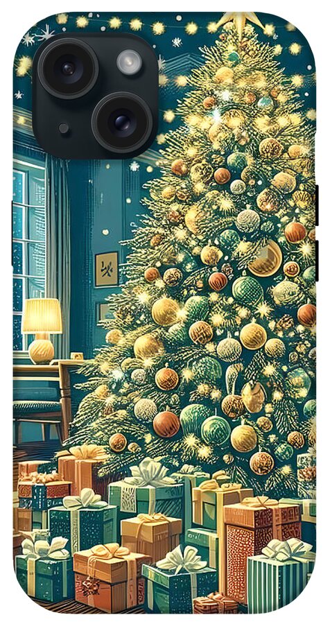 Cozy Christmas Living Room - Phone Case