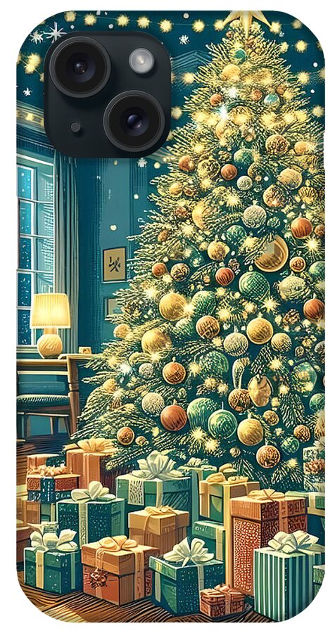 Cozy Christmas Living Room - Phone Case