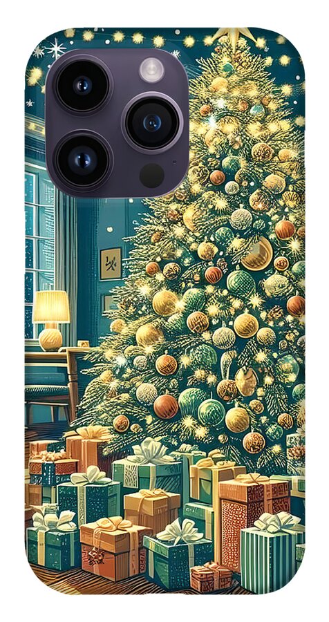 Cozy Christmas Living Room - Phone Case