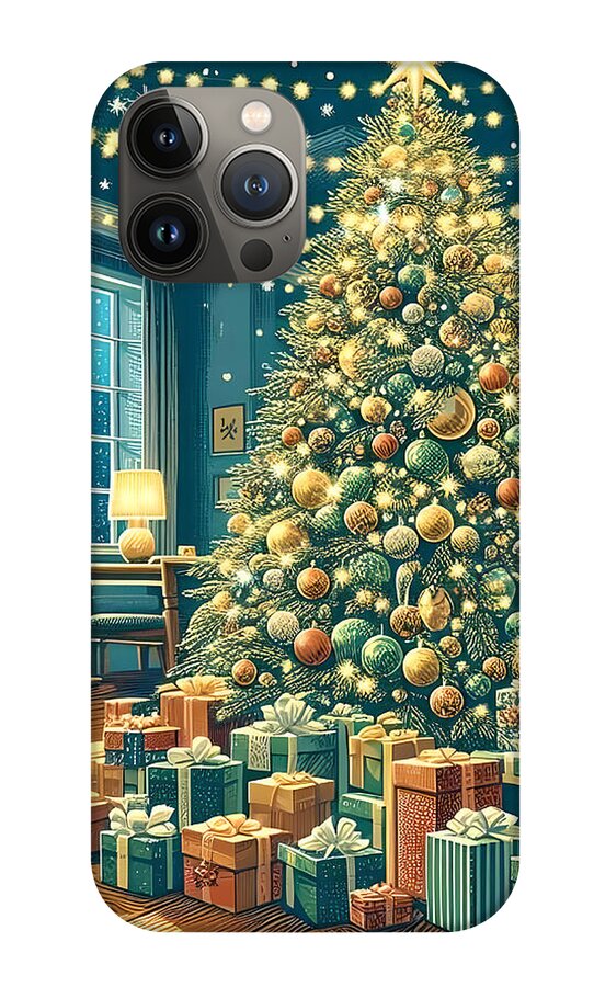 Cozy Christmas Living Room - Phone Case