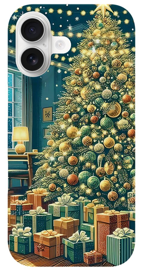 Cozy Christmas Living Room - Phone Case