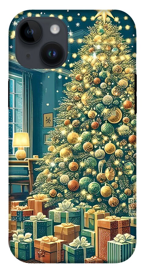 Cozy Christmas Living Room - Phone Case