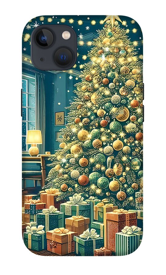 Cozy Christmas Living Room - Phone Case