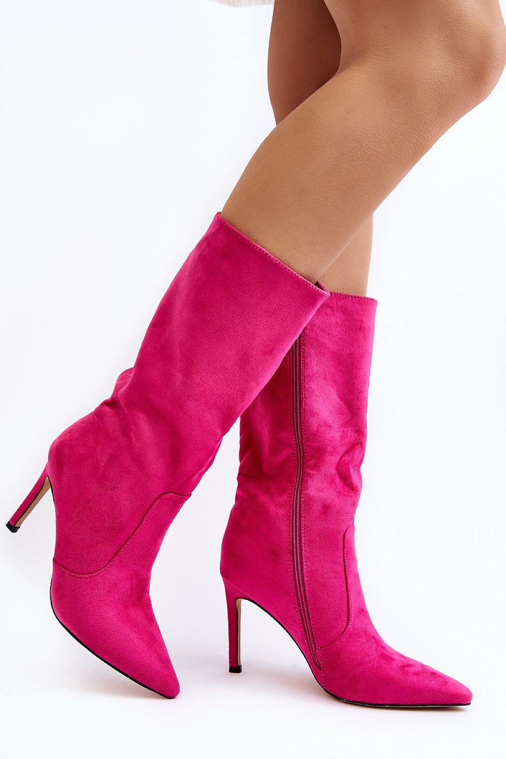 Women's Step in Style Fuchsia High Heel Boots