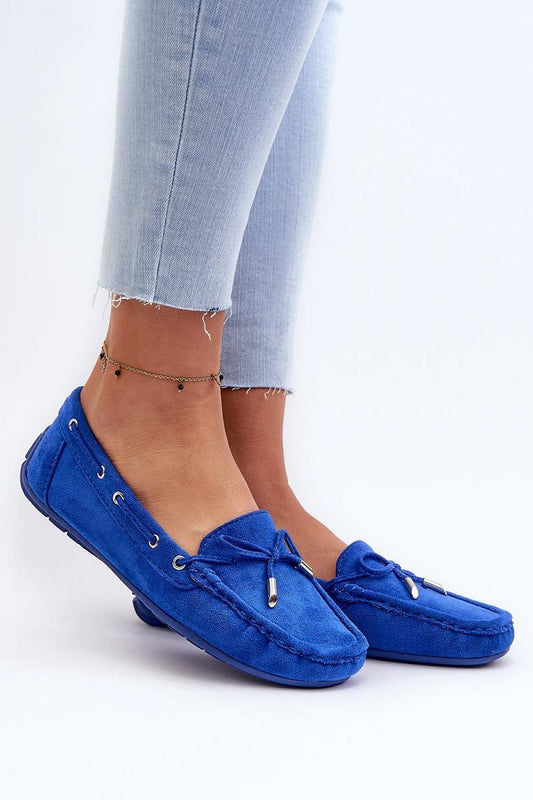 Women's Step in Style Blue Mocassin Shoes