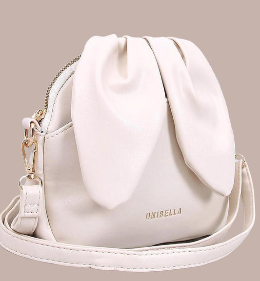 Women's Cream Color Messenger Bag by Inello