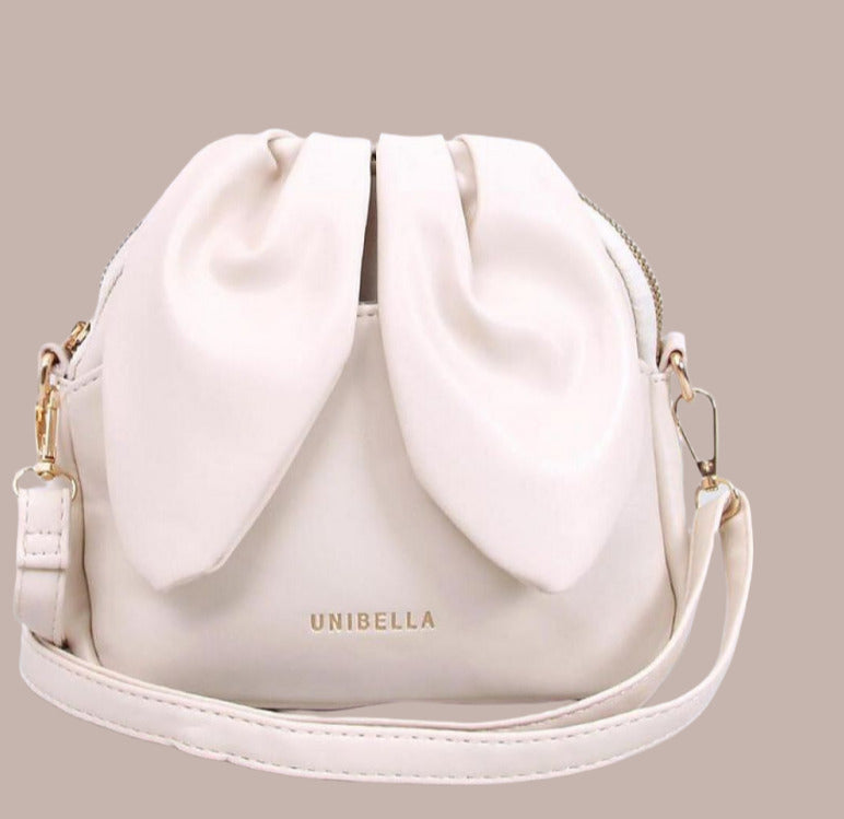 Women's Cream Color Messenger Bag by Inello