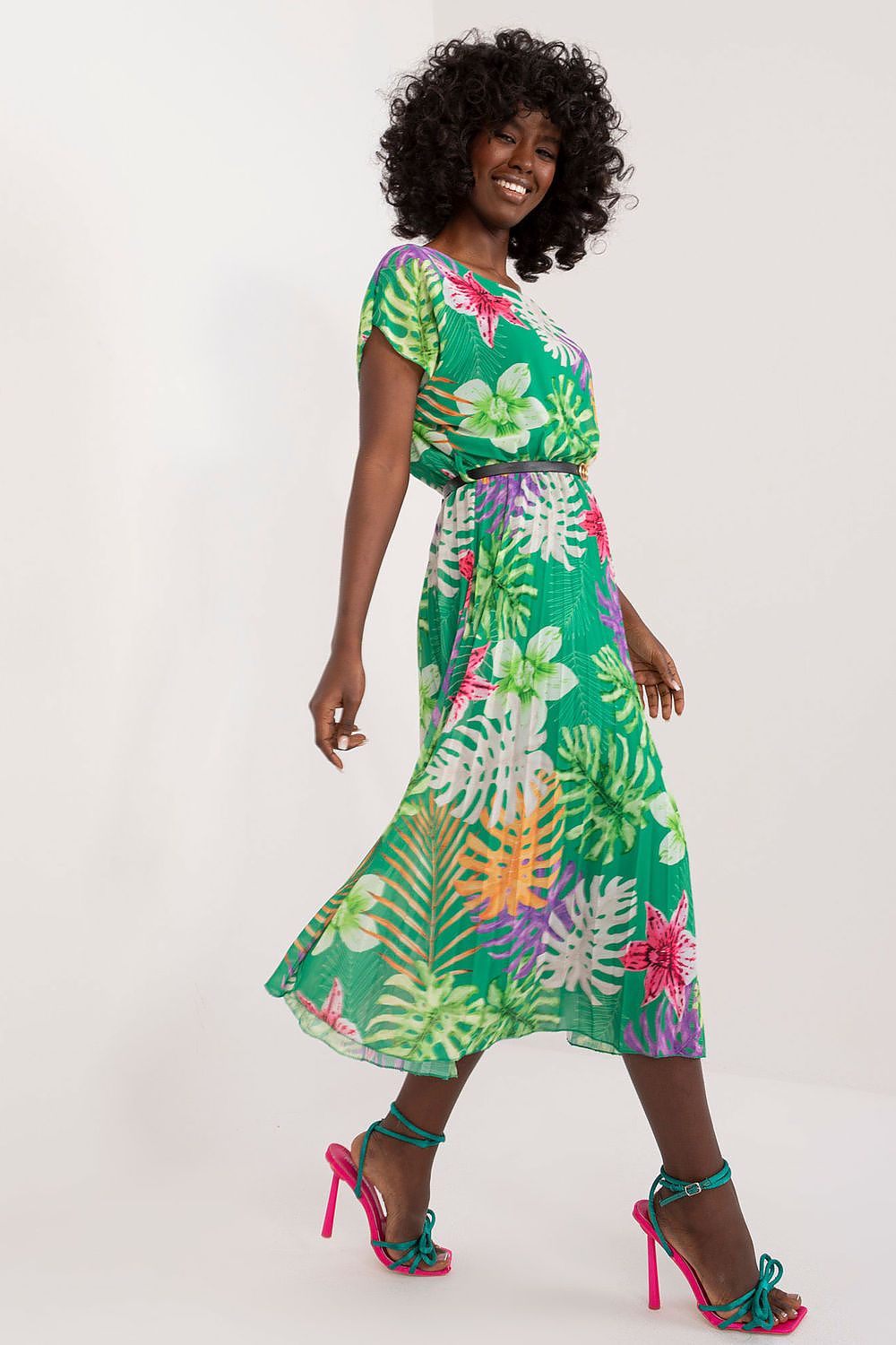 Women's Green Floral Daydress by Italy Moda