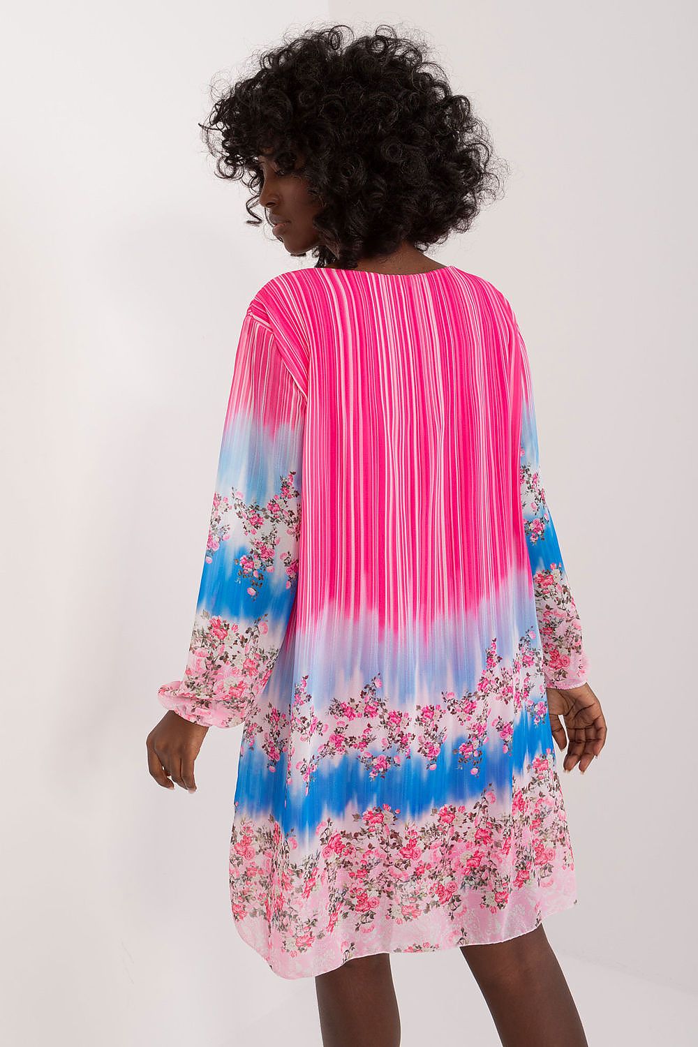 Women's Pink & Blue Daydress by Italy Moda