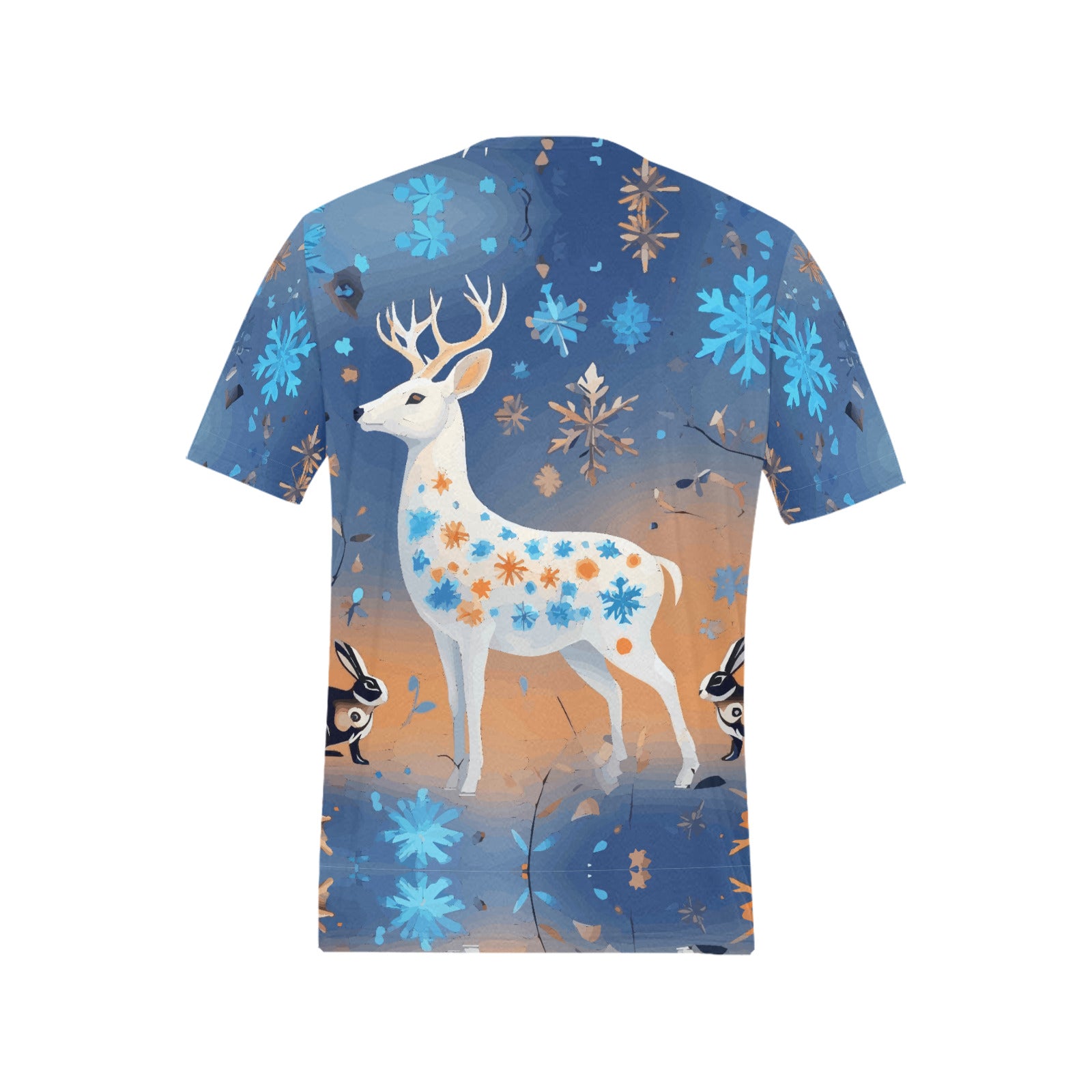 Men's Wintertime Majestic Deer T-shirt (Made In USA)