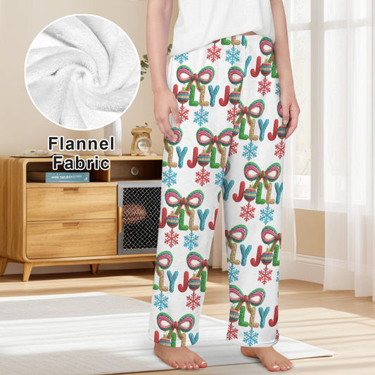 Colorful Yarn Jolly Women's Flannel Pajama Trousers (Made in USA)