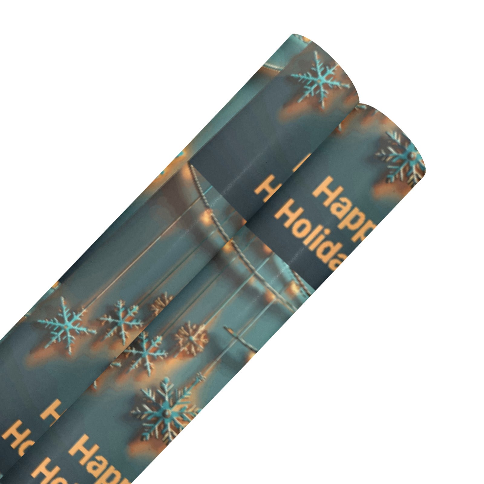 Happy Holidays with Stars Gift Wrapping Paper-Coated Paper 58