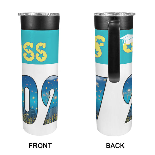 Class of 2027 Insulated 20oz Water Bottle with Screw On Handle