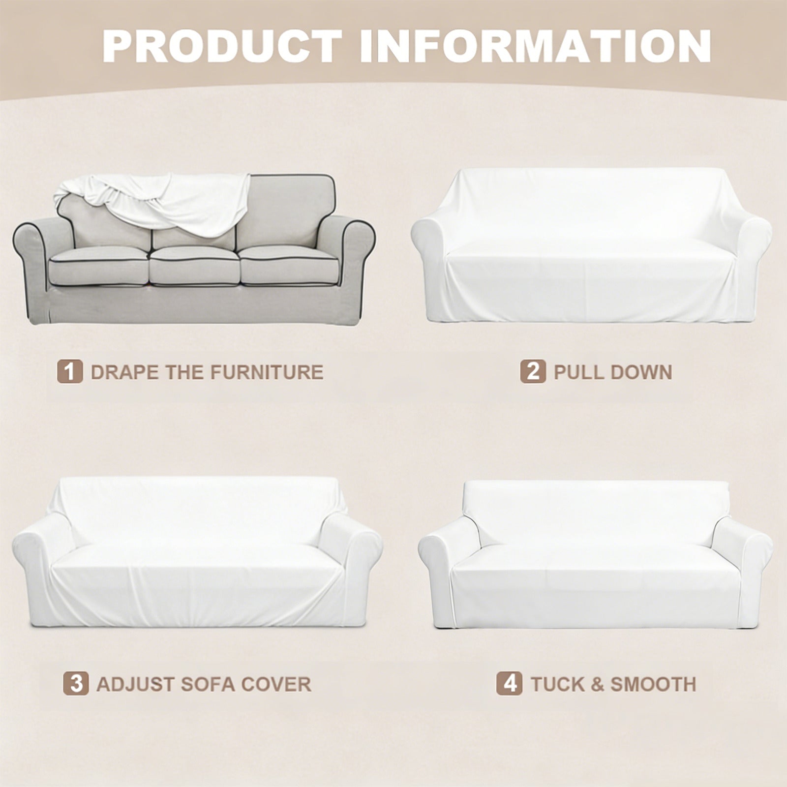 Paris France Eiffel Tower 3-Seater Sofa Cover | Ships from USA