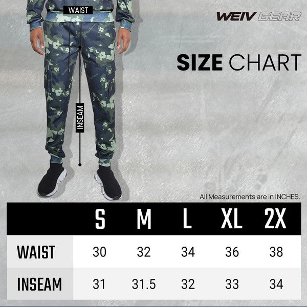 Men's Camo Hoodie & Sweatpants 2-piece Sweat Suit