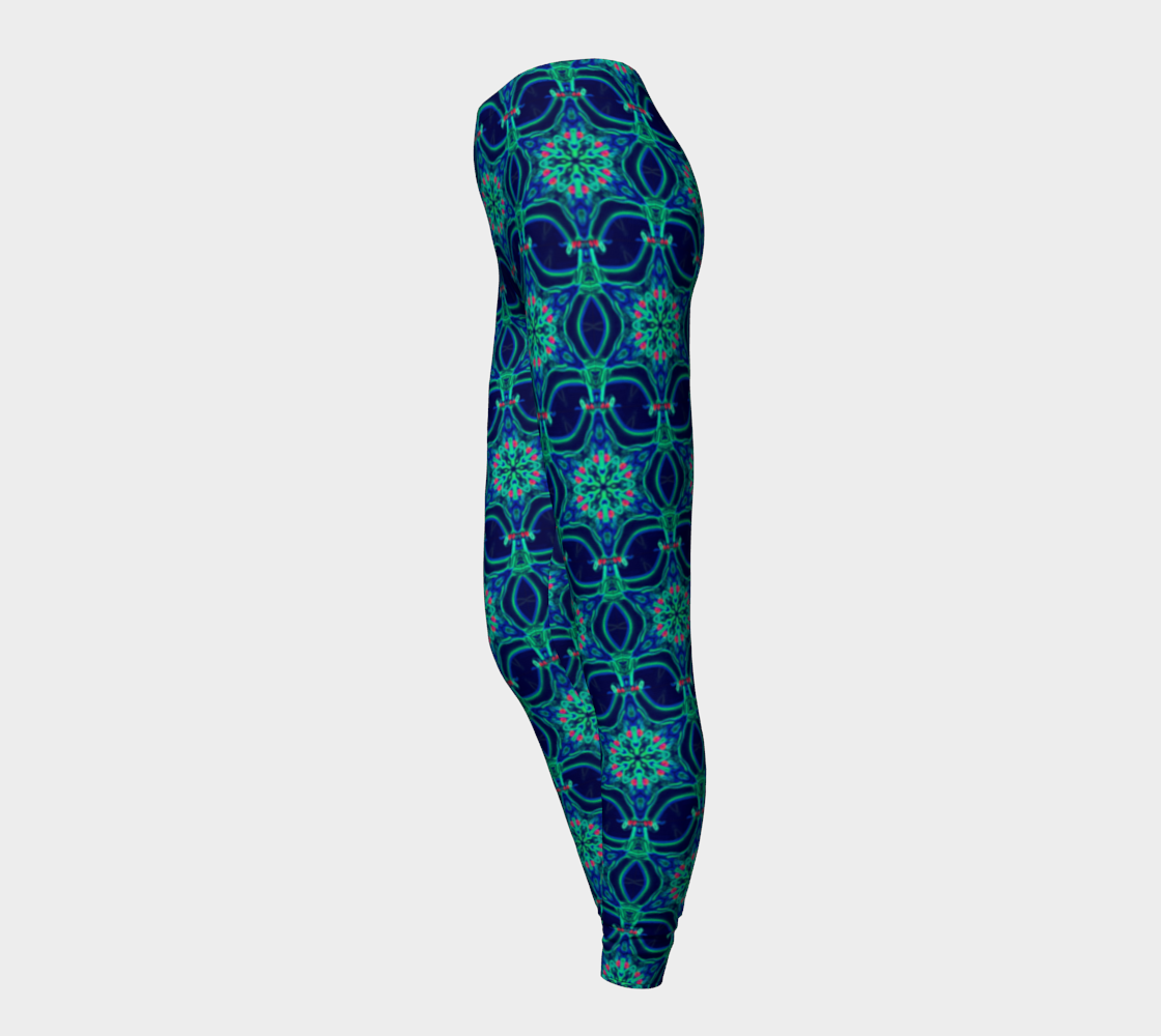 Neon Green Lights Printed Leggings