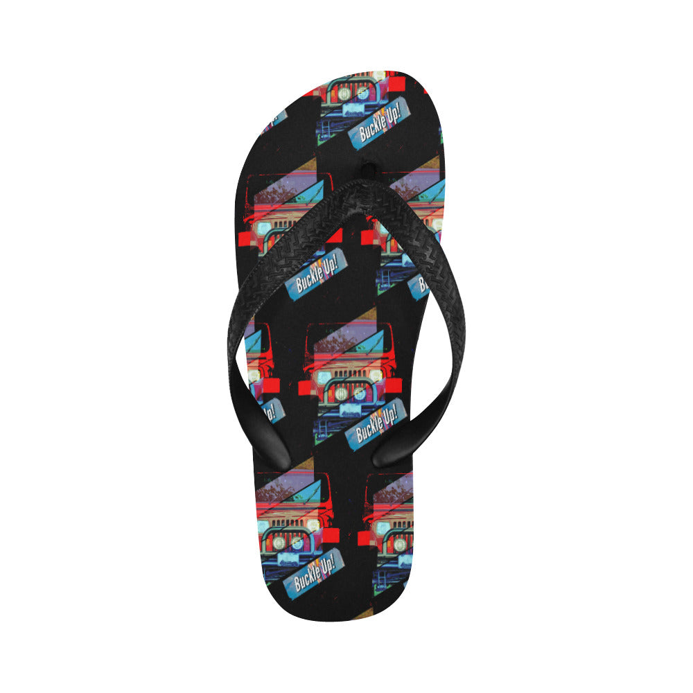 Buckle Up 4-wheel Drive Men's Flip Flops | Ships from USA