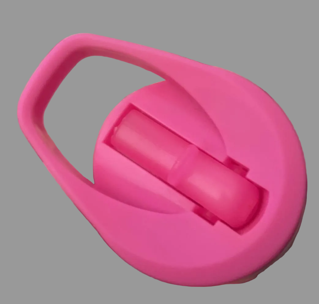 Pink Clear Scripture Plastic Water Bottle