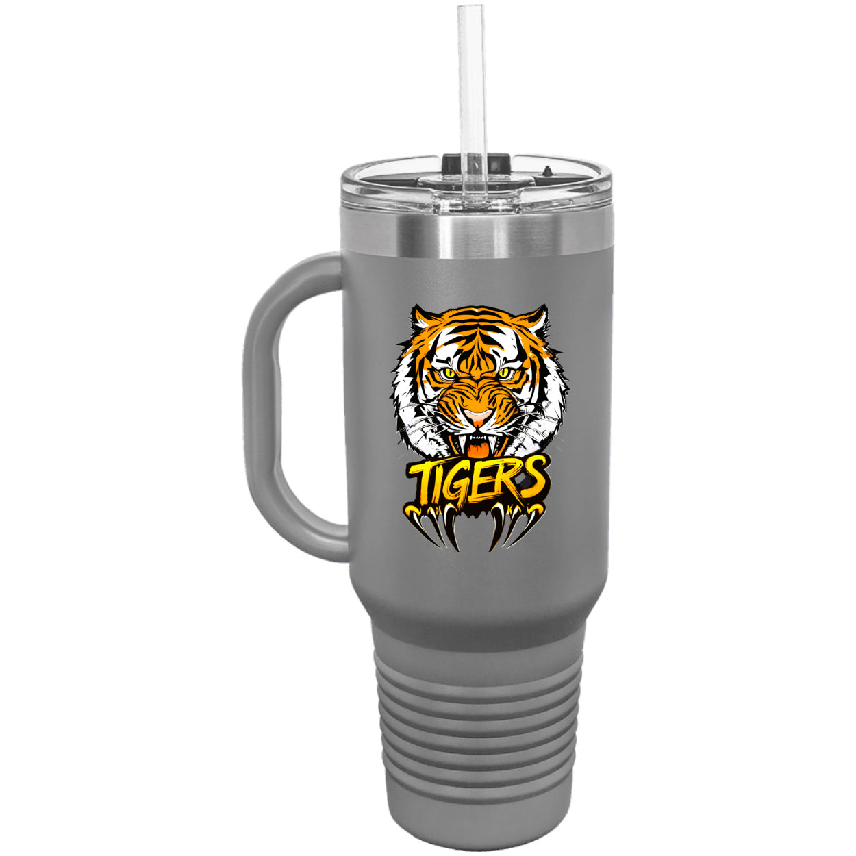 Tiger with Claws Polar Camel 40 oz. Travel Mug with Handle & Straw