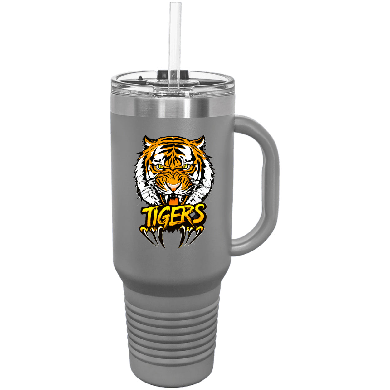 Tiger with Claws Polar Camel 40 oz. Travel Mug with Handle & Straw