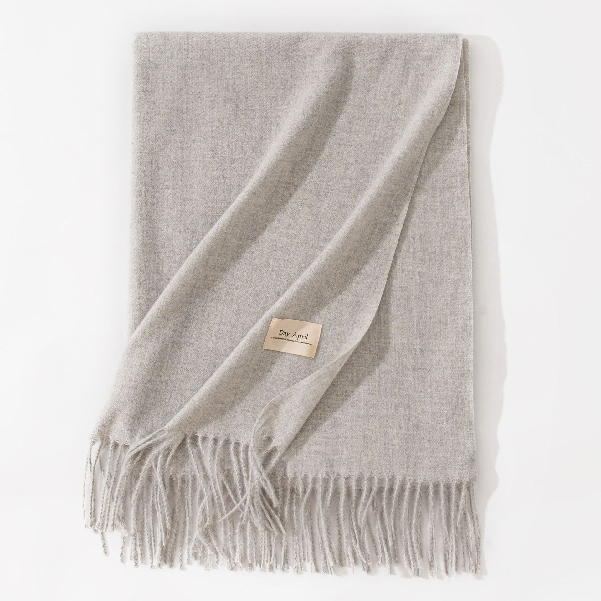 Women's Pure Color Faux Cashmere Winter Scarf