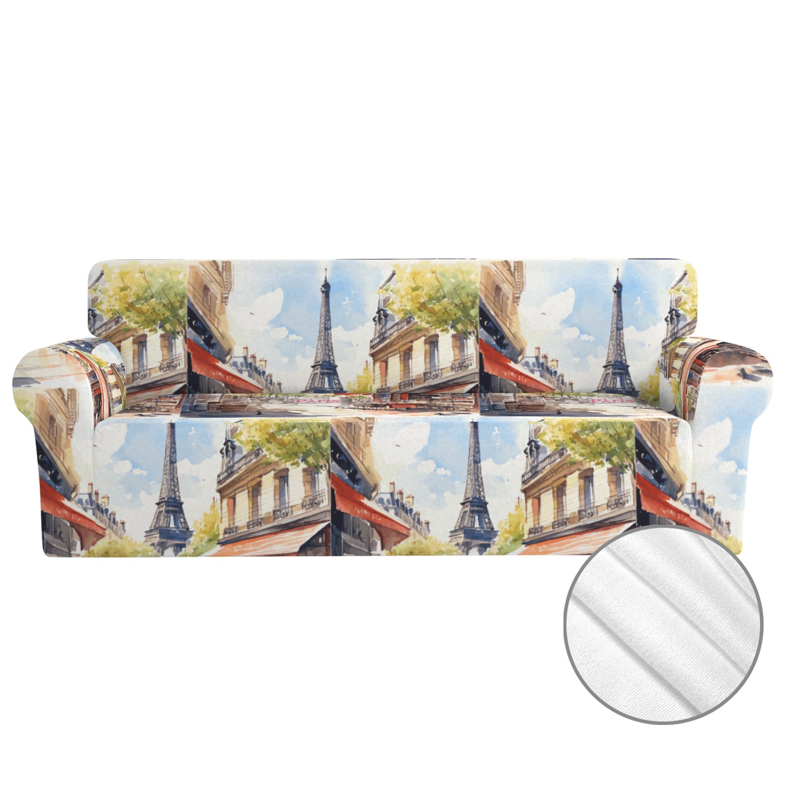 Paris France Eiffel Tower 3-Seater Sofa Cover | Ships from USA