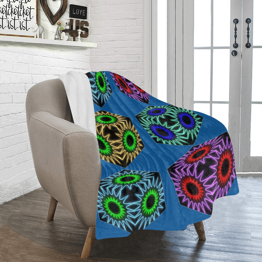 Colorful Cubes Ultra-Soft Micro Fleece Blanket 40