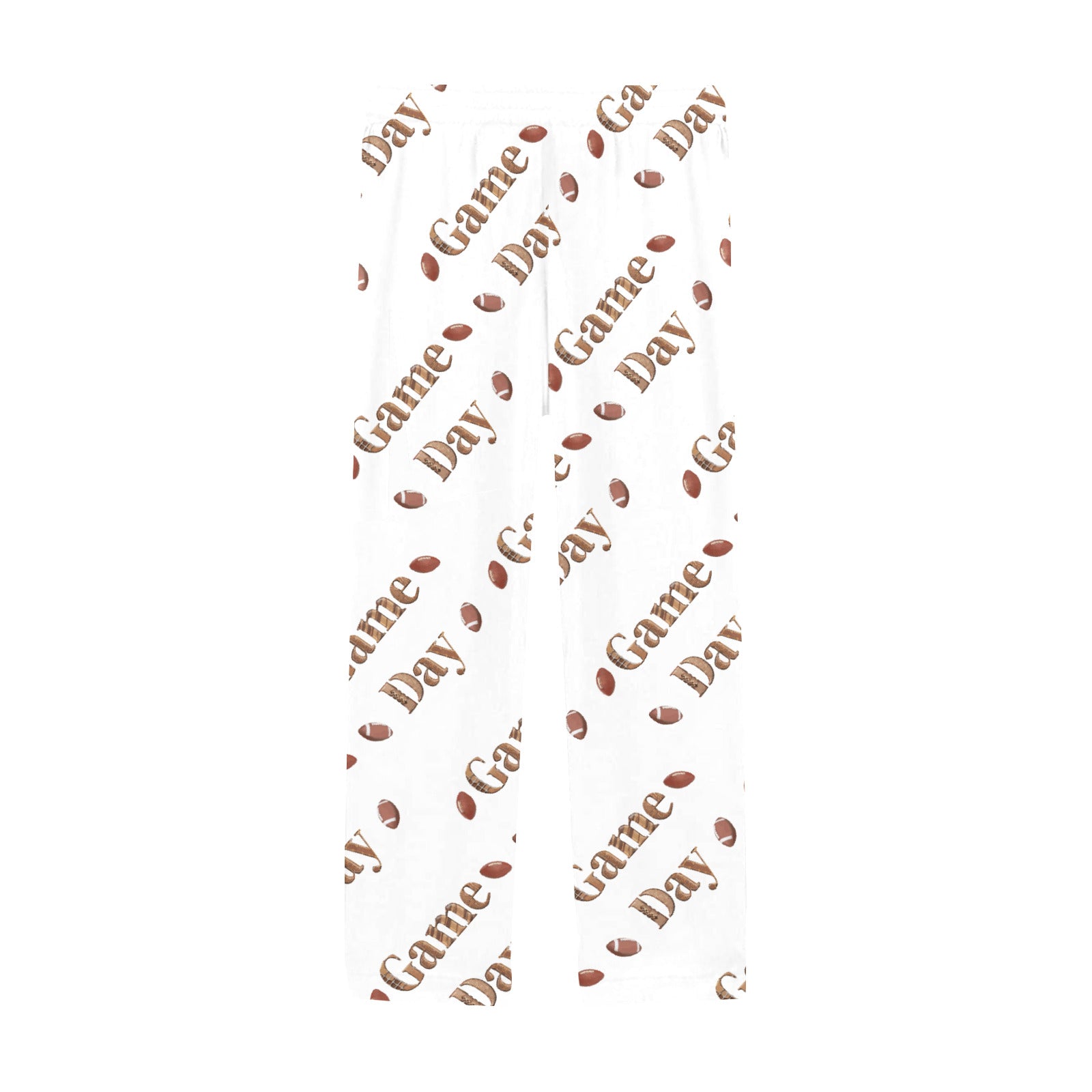 Game Day with Footballs Men's Pajama Pants (Made in USA)