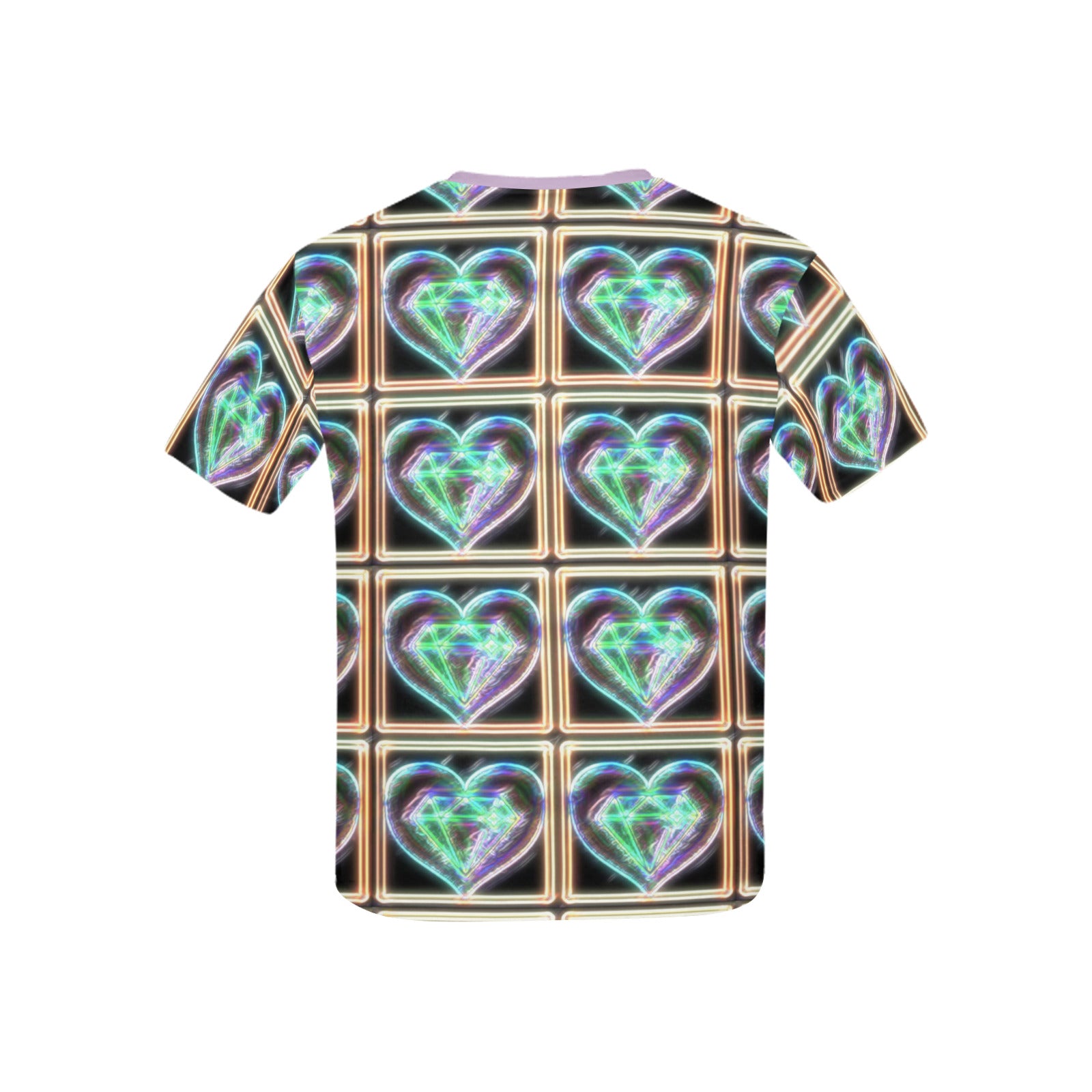 Child's Electric Hearts Printed T-shirt (Made in USA)