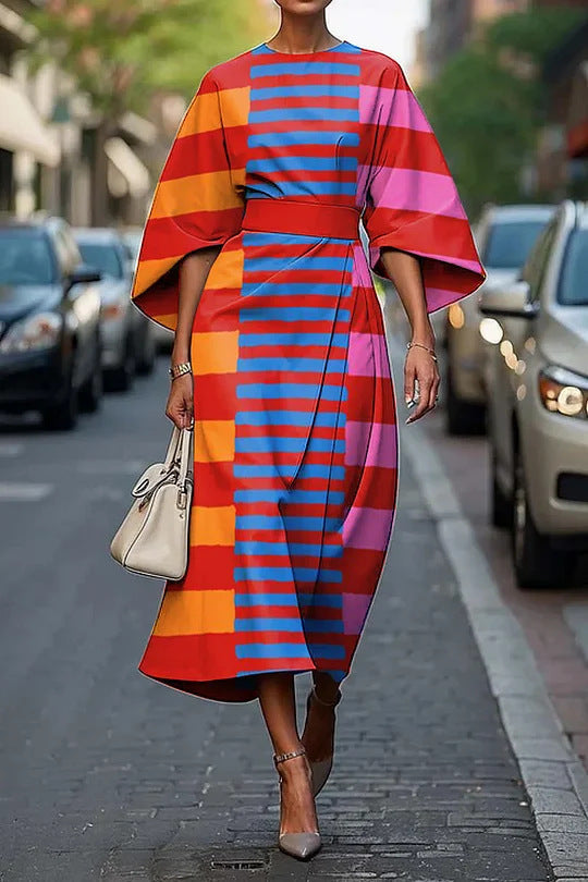 Female Creative Casual Printing Elegant Dress