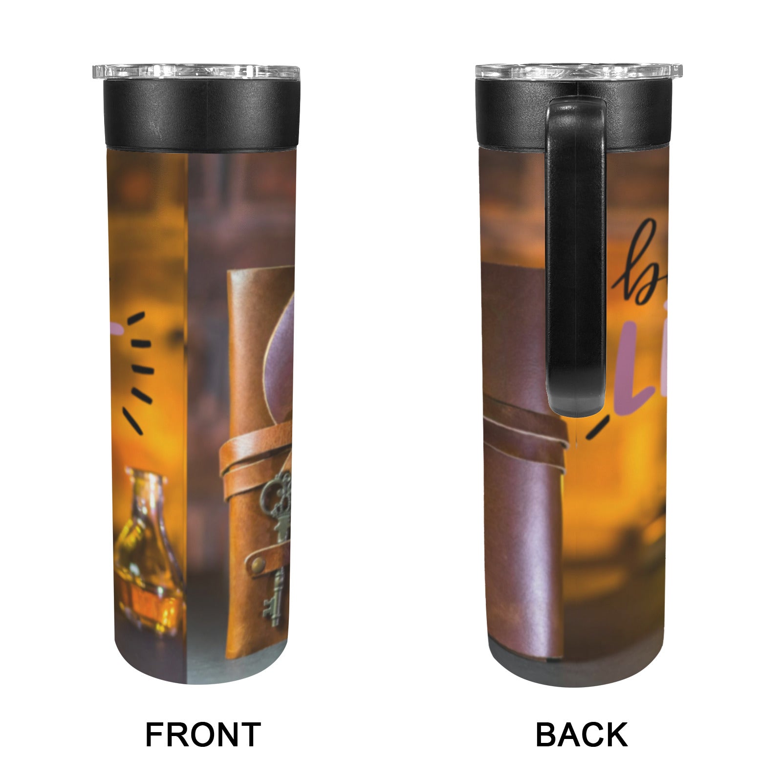 Be the Light 20oz Insulated Water Bottle with Screw On Handle