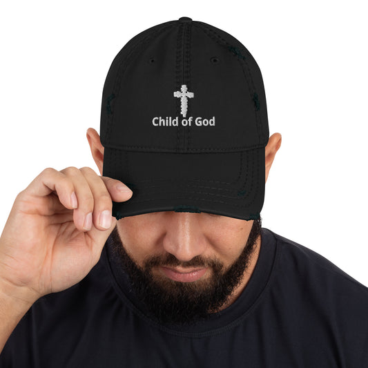 Child of God Distressed Dad Hat