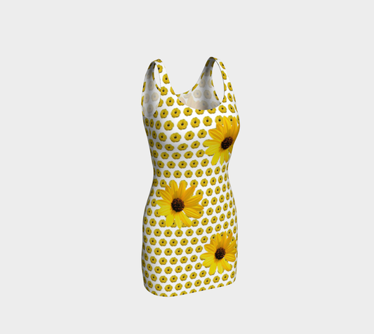 Sunflowers and Roses Mini Dress