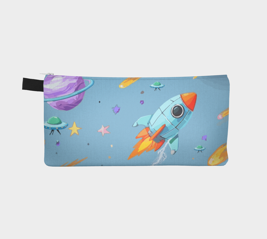 Outer Space Rocket Ship Pencil Case