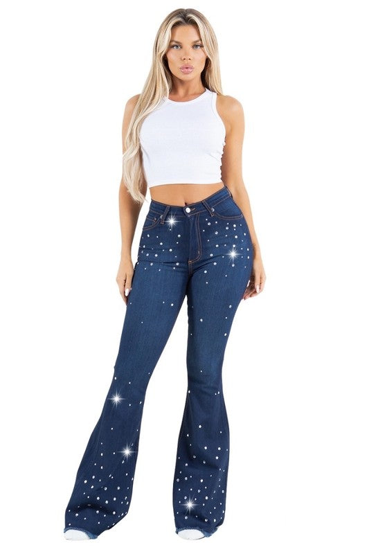 Women's Vegas Glam Bell Bottom Pants - Inseam 32