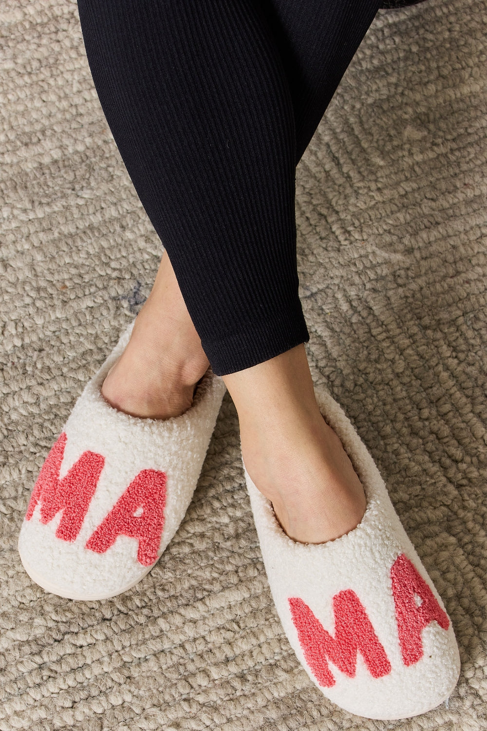 Women's Mama Pattern Cozy Slippers Mother's Day Gift