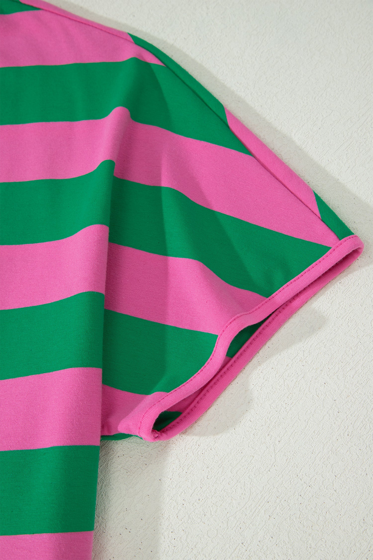 Athletic 2-piece Striped Dolman Top & Drawstring Skort Outfit Set