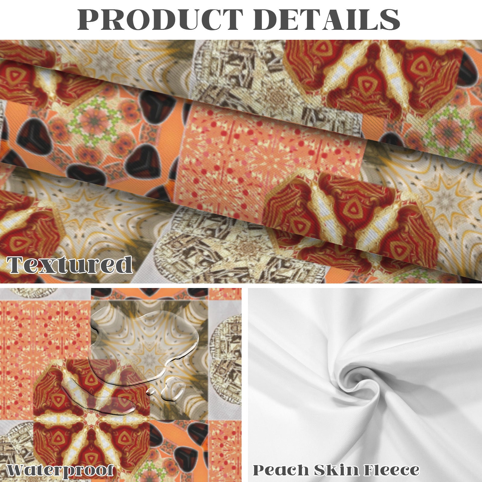 Heritage Revival Quilt Design Rectangular Tablecloth - 120