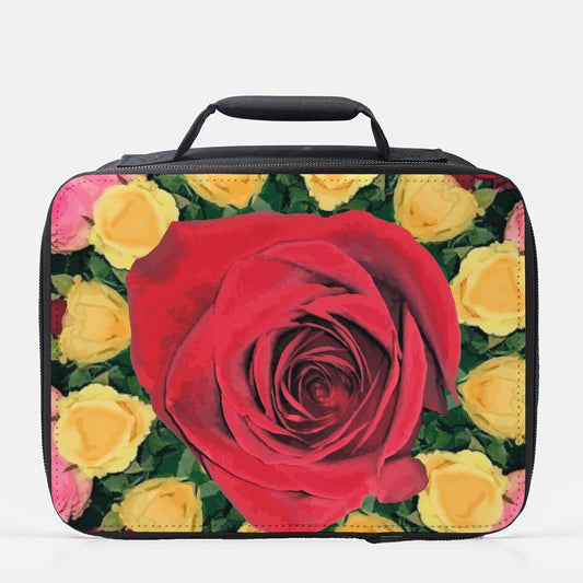 Red Rose Garden Insulated Lunch Box