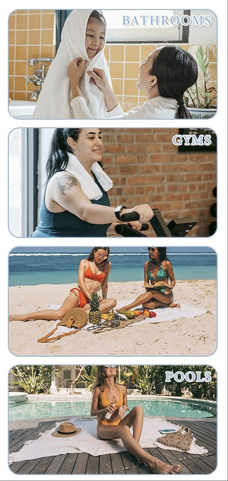 Pink Flamingos Summer Design Beach or Bath Towel - 61.4