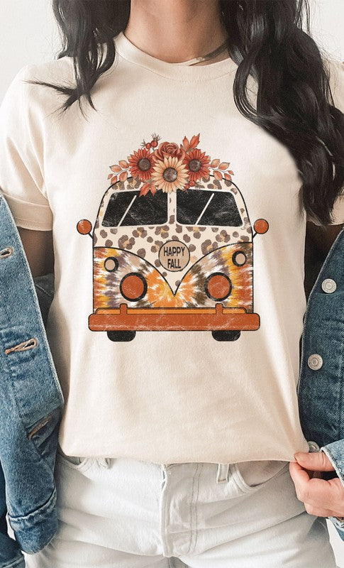 Women's Leopard Print Plus Size VW Graphic T-shirt