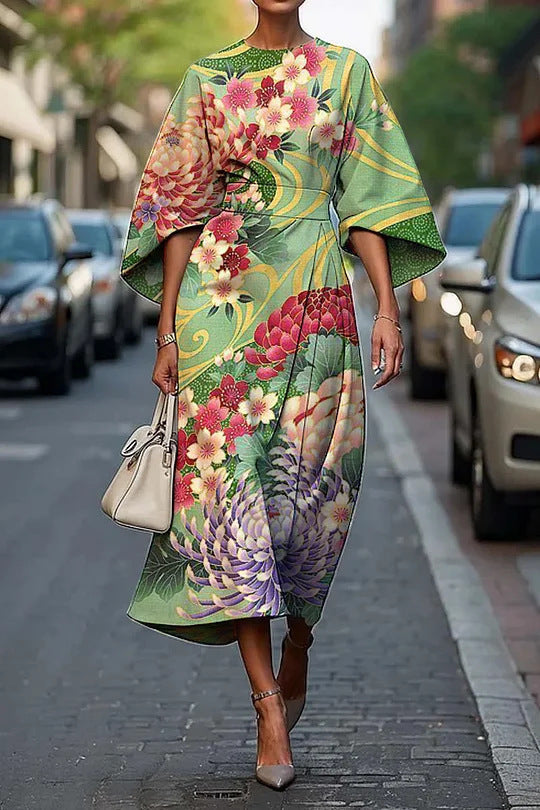 Female Creative Casual Printing Elegant Dress