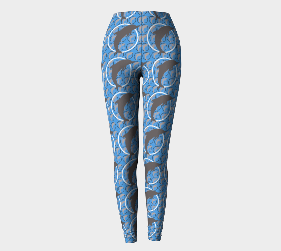 Women's Dancing Dolphins Printed Leggings