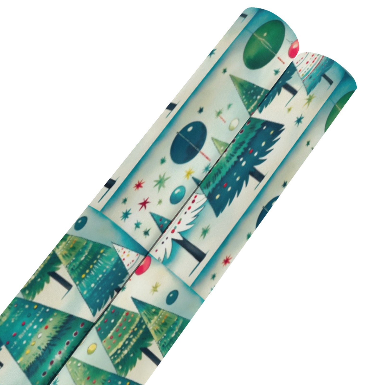 Vintage Christmas Trees Gift Wrapping Paper 58